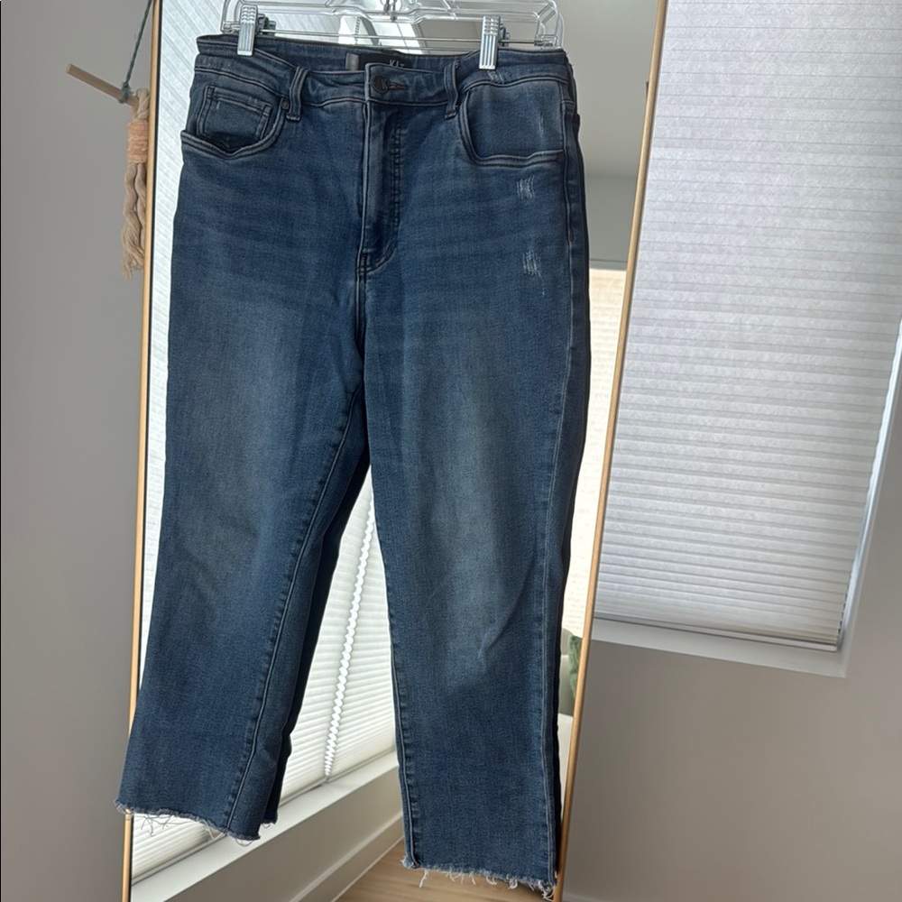 Kut from the Kloth Medium High-Rise Ankle Fray Jeans